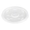 Dart Plastic Straw-Slot Lid Fits 12 oz. to 24 oz. Hot/Cold Foam Cups - Translucent (1000/Carton)